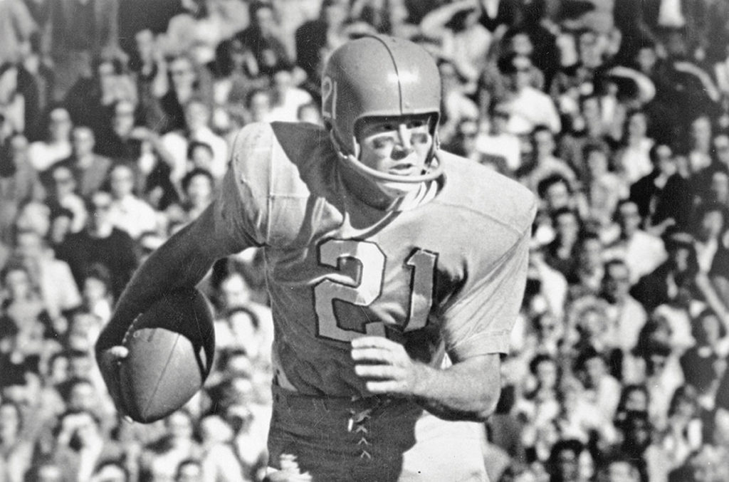 San Diego Chargers quarterback John Hadl on the field during a