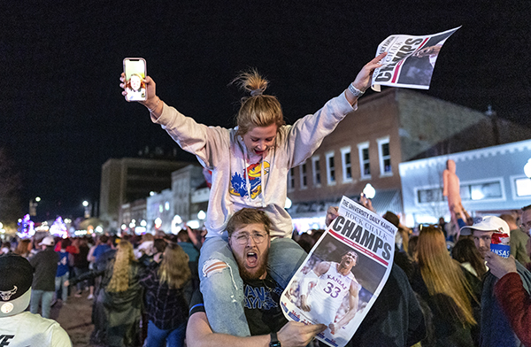 WE'RE CHAMPS!!!! Rock Chalk!!